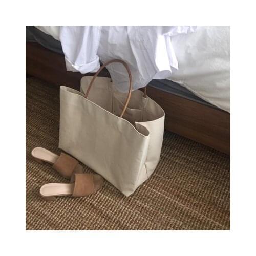 Women Big Canvas Shopping Bag Reusable Soild Extra Large Tote Grocery Bag Eco Environmental Shopper Shoulder Bags For Young Girl