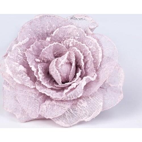 Blesiya Decorative Curtain Tiebacks Magnetic Tie Backs Holdbacks Rose Flower