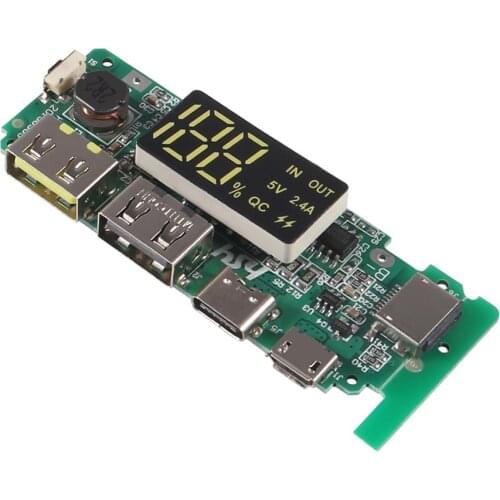 Dual USB 5V 2.4A Mobile Power Bank 18650 Lithium Battery Charger Board Module Digital PCB