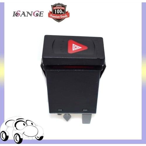 ISANCE Warning Emergecy Hazard Flasher Switch Fit VW Passat 3B0 953 235 D 3B0953235D01C 3B0 953 235B (EMVW002)