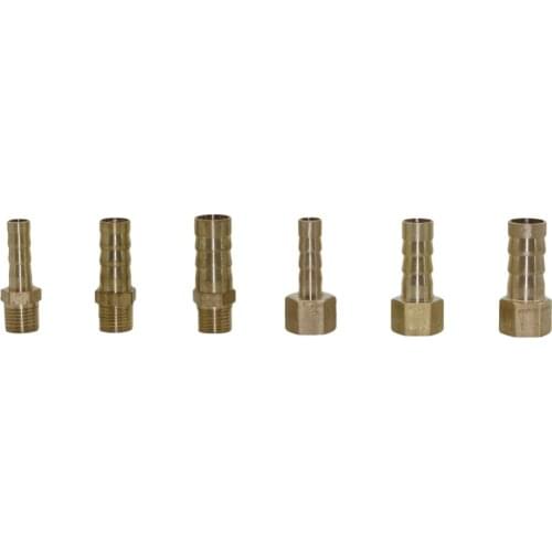 Brass 1/8" Female/Male Thread to 6/8/10mm Pagoda Connector Aquarium Adapter Water Hose Connector Gas Soft Tube