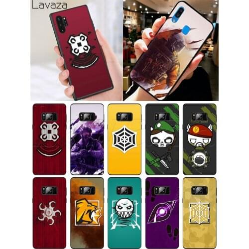 Lavaza cartoon Rainbow Six Siege Soft Silicone Case for Samsung S6 S7 Edge S8 S9 S10 Note 8 9 10 Plus