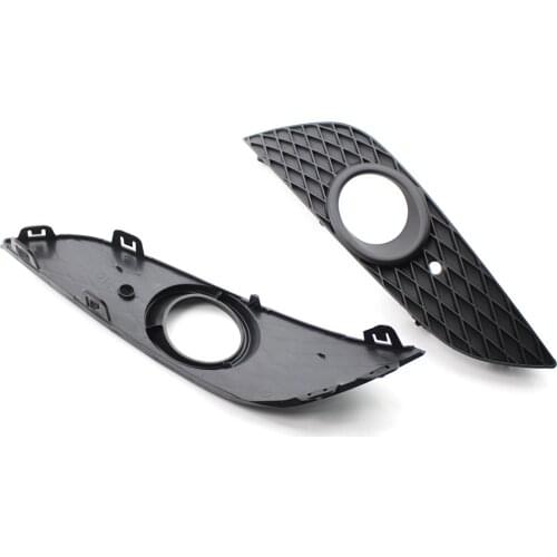 Left and Right Front Bumper Lower Grille Trim Fog Lamp Cover Frame Hole Pair Set Replacemnt for ASTRA H MK5 2007-2010