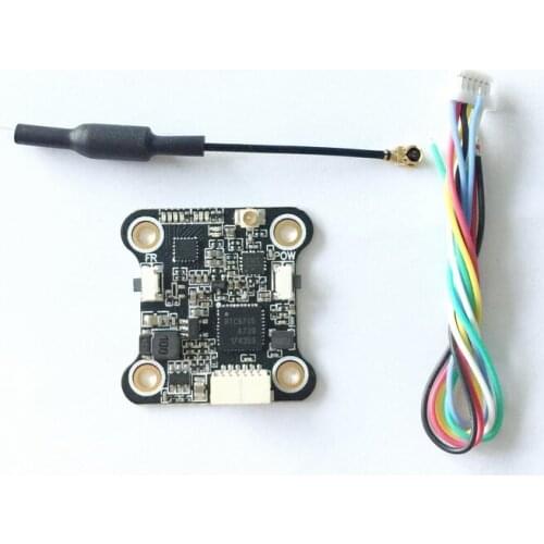 Mini image transmission Mini 5848 5804 OSD assistant image transmission 25/100 / 200mW hole distance 20 * 20MM