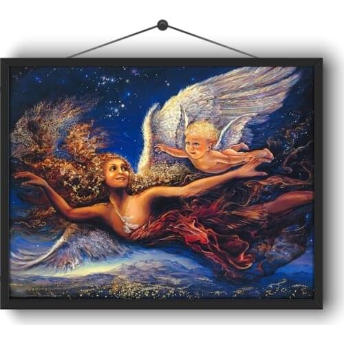 5D DIY Full Circle Diamond Embroidery Kit "Angel Mythology" Exquisite Home Handicrafts, Decorations, Paintings and Ornaments