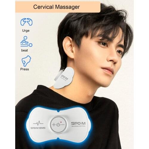 Portable Neck Massager Protector Massage Patch Cervical Spine Pulse Neck Guard Patch 3 Modes 1~100Hz 3V Healthy Care Massager