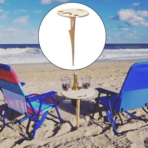 Portable Outdoor Wine Table Beach Desk Foldable Snack Cheese Tray Picnic Board Holder for Picnic Camping Beach BBQ Party Tools
