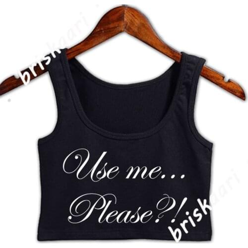 Use Me Please Daddy Little Ddlg Brat Submissive Crop Top Women Tank Top Knitted For Girls Pattern Gift Plus Size 5xl Women Vest