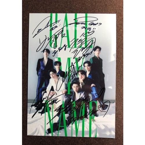 Hand signed GOT7 GOT 7 autographed group photo Call My Name 5*7 1019O1
