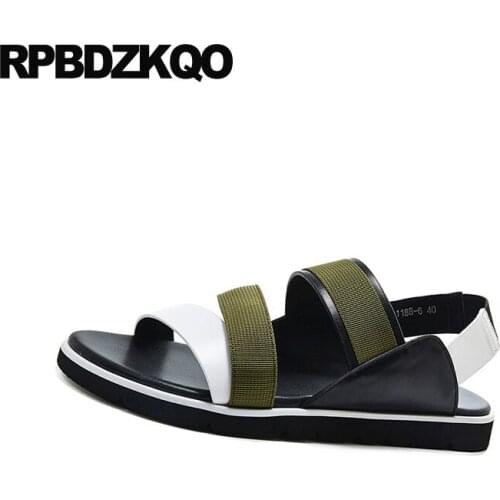 Native roman outdoor red men gladiator sandals summer designer green high quality 2019 beach shoes casual slip on flat open toe