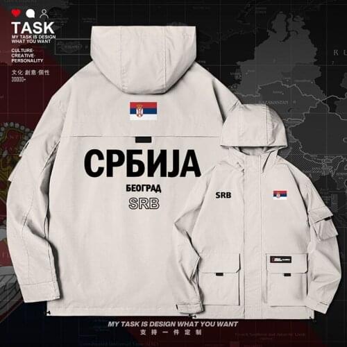 Serbia Serbian Serbs SRB men jacket hooded nation flag clothing fashion casual new mens printed windbreaker autumn clothes