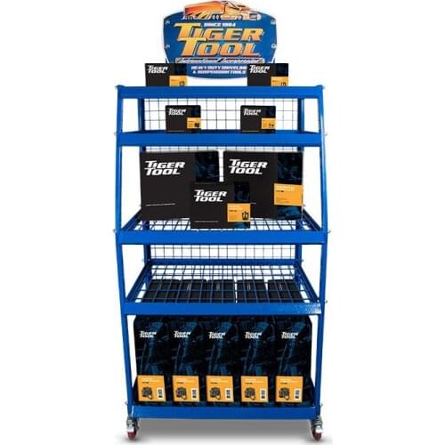 Wine Wire Mesh Retractable Hanging Revo Roof Rice Retail Store Display Rack