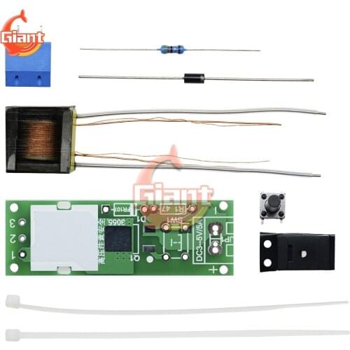 High Voltage Generator Arc Igniter Lighter Kit for DIY Electronic Production Suite High Voltage Igniter DC 3V-5V DIY Kit