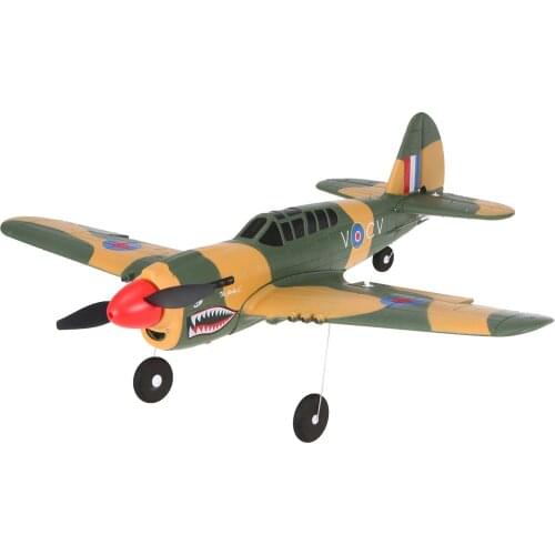 Wltoys XKS A220-P40 RC Plane Remote Controlled Aircraft Fighter 4 Channel 2.4Ghz EPP Crash Resistant Easy Control Great Gift Toy