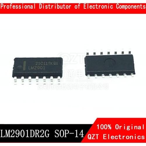 10pcs/lot LM2901DR LM2901D LM2901 LM2901DR2G SOP-14 Quad Single Supply Comparators New Original IC