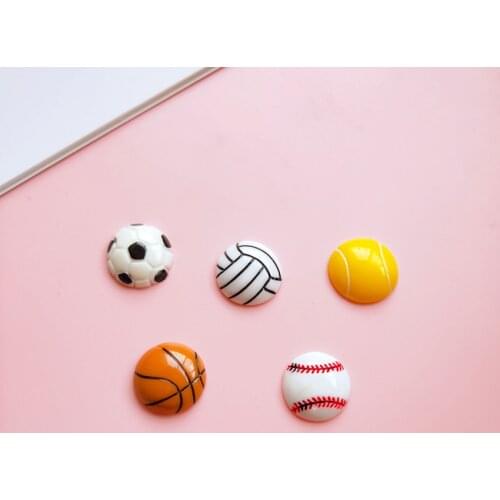 20pcs 15mm Jewelry Materials For Hair Decoration Really So Kawaii Mixed Flat Back Reisn Cabochon ball