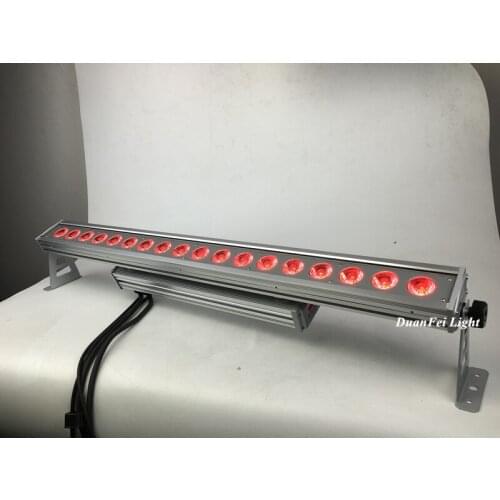 30pcs 18x10w RGBW 4in1 outdoor led wall washer lighting dmx512 small led wallwasher light for washing stage building