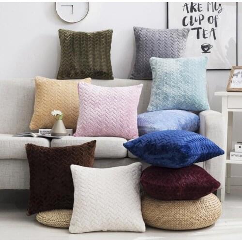 43x43cm Soft Pillow Case Cover Cushion Car Sofa Home Bedroom Living Room Decor