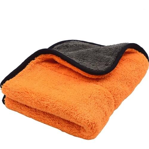 800GSM 45cmx38cm Super Thick Plush Microfiber Car Cleaning Cloths Car Care Microfibre Wax Polishing Detailing Towels Soft