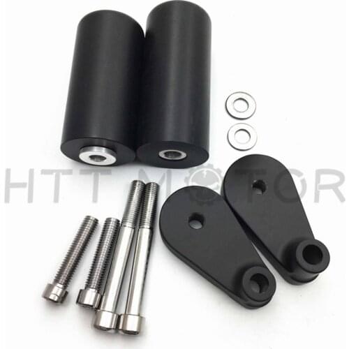 Aftermarket free shipping motorcycle parts No Cut Frame Slider Crash Protector For Yamaha 2007 2008 YZF R1 YZF-R1 BLACK