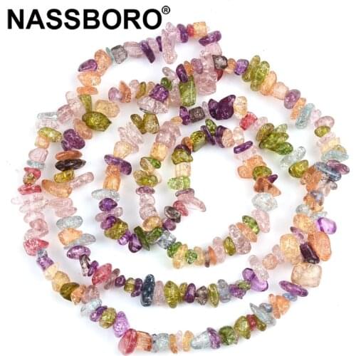 5~8mm Natural Colorful Crystal Popcorn Irregular Stone Beads Loose Beads For Jewelry Bracelet Making DIY about 80cm