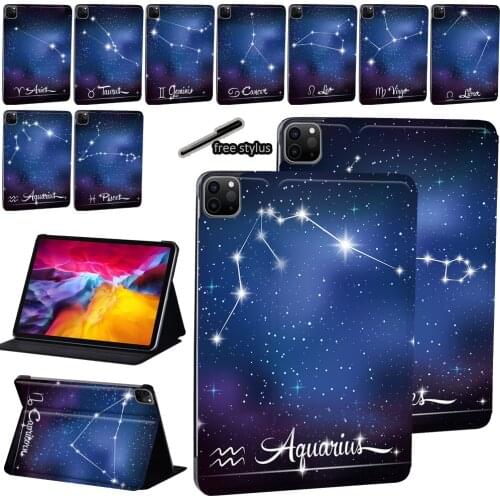 Tablet Case for Apple IPad Pro 9.7"/Pro 11"(2018 2020)/Pro 2nd Gen 10.5" Star Sign Print Pattern Pu Leather Protective Cover