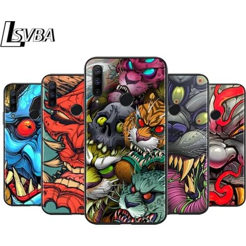 Japanese Style Mythology Ghost Art for Huawei Honor 30 20 10i 10 9C 9A 9S 9X 9N 9 8X 8A 8 7A 7C Pro Plus Lite Phone Case