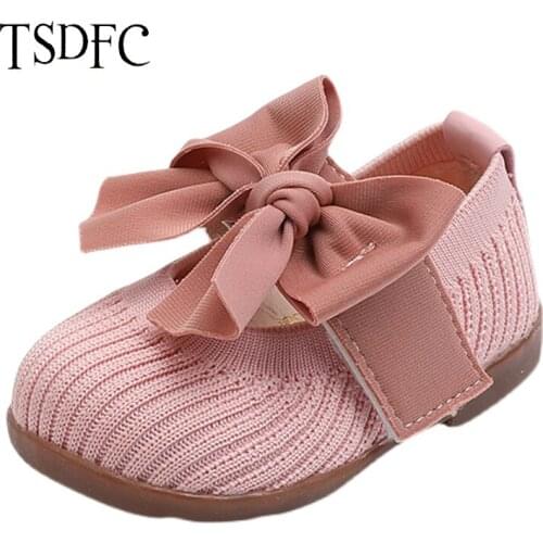 Baby Shoes Girls Bow Kids Shoes Girls Cute Pearl Princess Dance Single Casual Shoe 2021 New Childrens Party Wedding Shoes