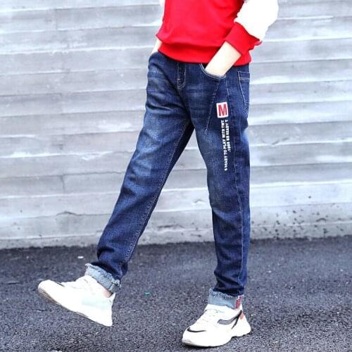 Childrens Wear Boys' Jeans New Spring and Autumn Fashion Baby Pants Kids Casual Pants Fashion 5-14 Ages