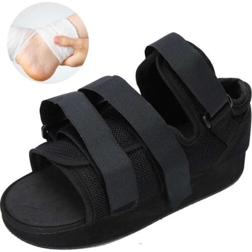 Foot Surgery Shoes Cast Post-op Shoe Toe Walking Boot Shoe Foot Protection Cast Boot for Broken Foot Orthopedic Brace Shoe