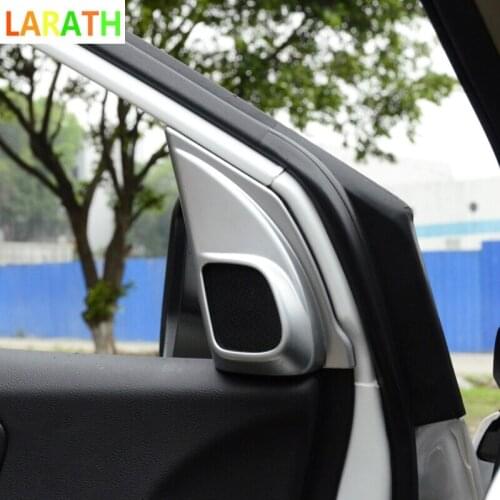 For Honda CRV CR-V 2012 2013 2014 2015 2016 ABS Chrome Front A Pillar Door Stereo Speaker Decoration Trim Frame Cover 2pcs