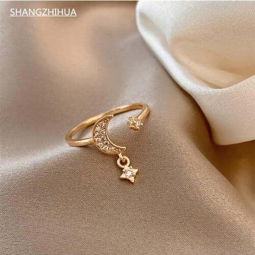 Classic Stellaluna opening luxury zircon ring for women 2021 new trend exquisite girls unusual jewelry gift accessories