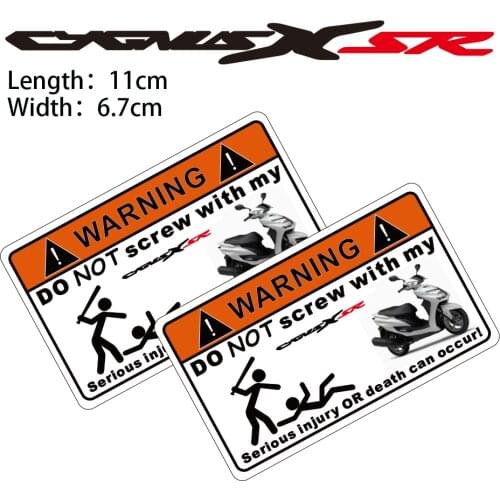 KODASKIN Motorcycle Cheap 2D Creative Warning Sticker Decal for YAMAHA CYGNUS-X sr