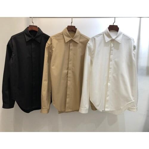 Fashion ladies 2021 new long sleeve sexy casual solid color detachable shirt 0109