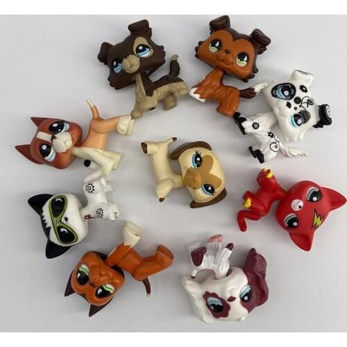 NEW Lps Toy Cat Rare Pet Shop Stands Short Hair Kitten Dog Dachshund Collie Spaniel Great Dane Old Original Collection Figure