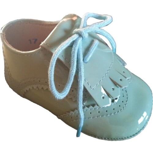 Unisex patent leather shoes with no anines sole