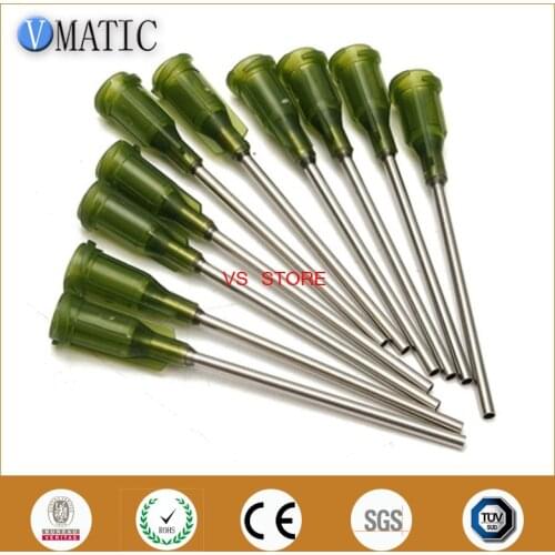High Quality Non Sterilized 10Pcs 14G 10cm Length Dispensing Needle Tips 14G 100mm Tubing Length Plastic Syringes Needle