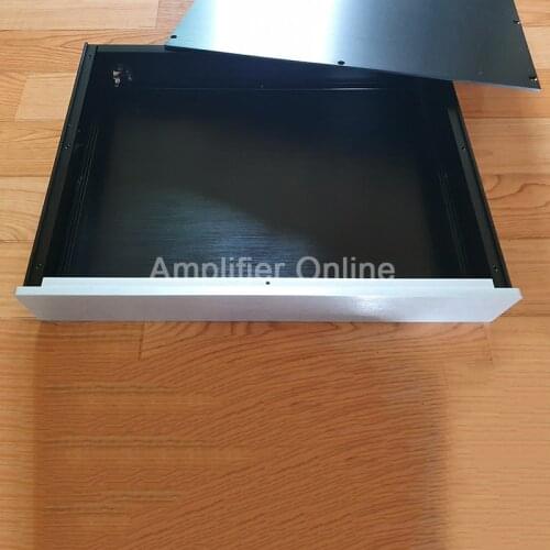 1PCS BZ4307 Full Aluminum Preamplifier Enclosure Power Amplifier Chassis DAC DIY Case Shell 430*70*308mm AP29