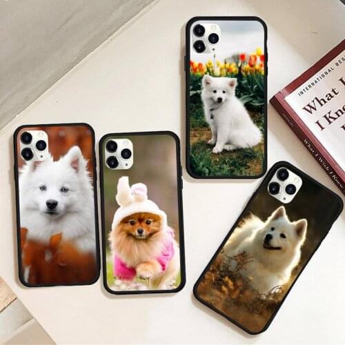 Japanese Spitz Dog Phone Case Rubber For Iphone 12 11 Pro Max Mini XS Max 8 7 6 6S Plus X 5S SE 2020 XR Cover