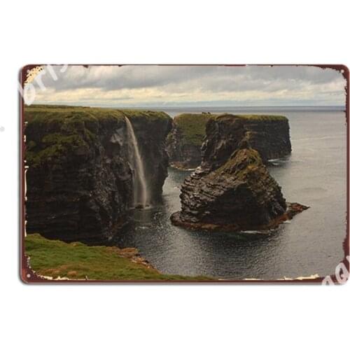 Sea Stacks At Kilkee Metal Signs create Club Bar Wall Mural Wall Plaque Tin sign Posters