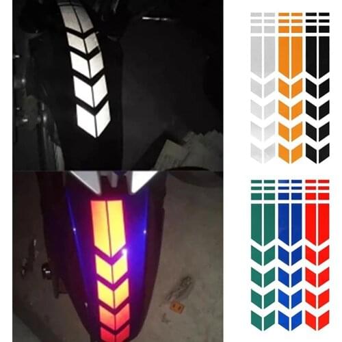 Stylish Reflective Motorcycle Motorbike Wheel Sticker Waterproof Decals Decor