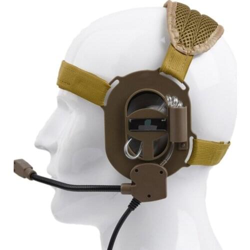 Tactical headset Air duct Unilateral headband shape COSplay Army fan Communication Headset