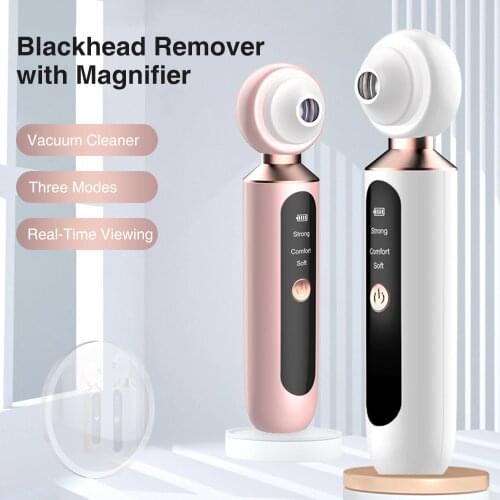 Blackhead Removal With Magnifying Glass Visual Blackhead Suction Device To Export Blackheads Acne Face Facial Pore Cleaner