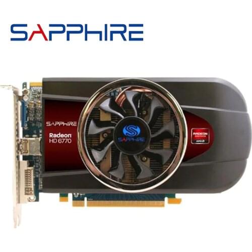 Used Original SAPPHIRE Radeon HD6770 1GB GDDR5 Graphics Cards GPU HD 6770 Video Cards Computer For AMD 128 Bit Not Mining