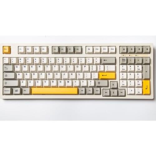 9009 theme keycap retro cherry highly sublimated mechanical keyboard keycap 126-key PBT material 9009 color matching key caps