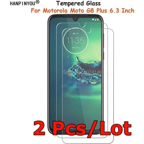 2 Pcs/Lot For Motorola Moto G8 Plus G8Plus 6.3" Hard Tempered Glass Screen Protector Ultra Thin Explosion-proof Protective Film
