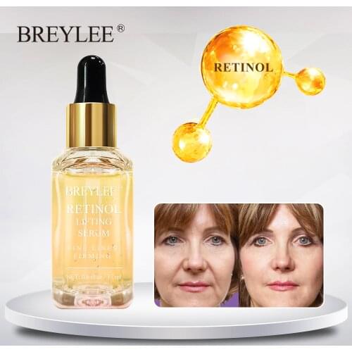 BREYLEE Retinol Lifting Firming Serum Anti-Aging Fade Wrinkles Antioxidant Tighten Skin Increase Skin Elasticity Collagen Face