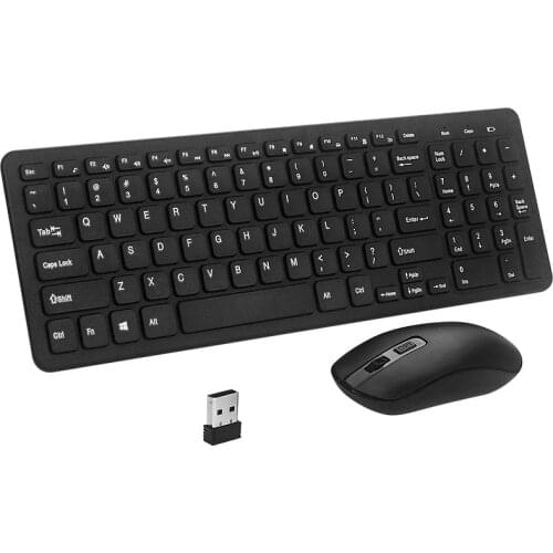 Raspberry Pi Wireless Keyboard Mouse Combo Full Size Keyboard for Raspberry Pi 4 Model B/3B+ Nvidia Jetson Nano Laptop PC