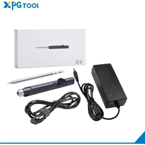 65W Mini Electric Soldering Iron Adjustable Temperature Portable Solder Welding Station DC Input 220-400 Degree