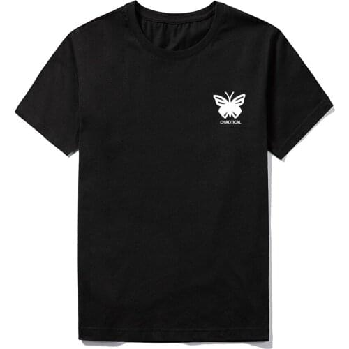 Harajuku Hip Hop Summer Short Sleeve Tees Men Butterfly Print Tops Streetwear Mens Cotton Slim Fit Tshirts Male 2021 New Tops